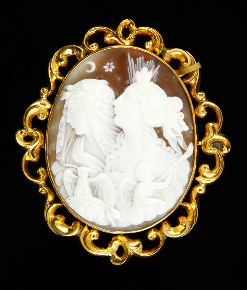 Appraisal: - th C Victorian Shell Cameo th century Victorian shell