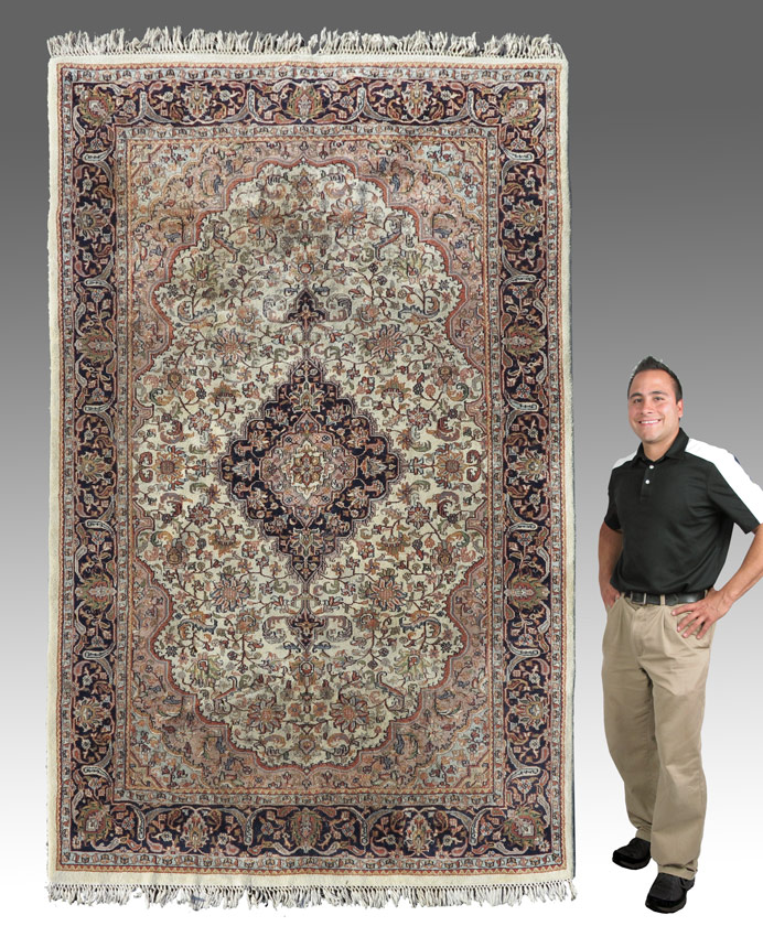 Appraisal: MODERN INDO-PERSIAN HAND KNOTTED WOOL RUG ' '' x '