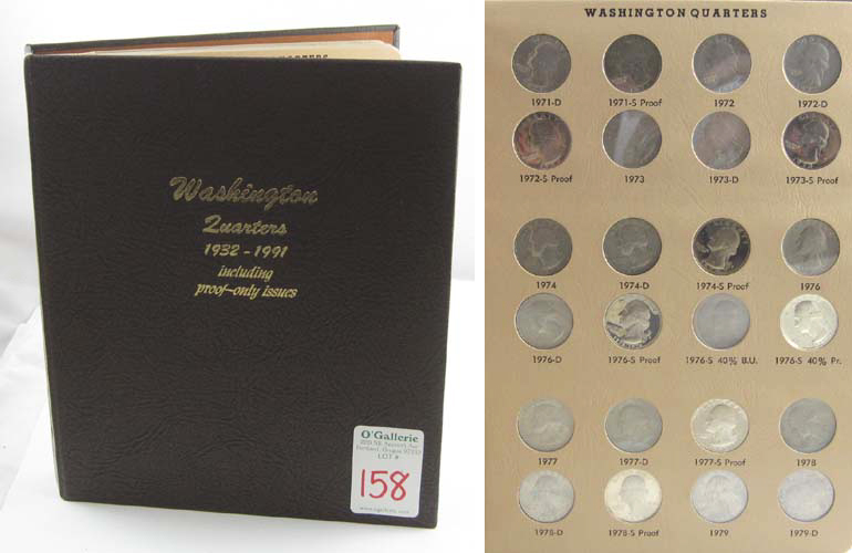 Appraisal: U S WASHINGTON QUARTER COIN COLLECTION IN ALBUM coins present