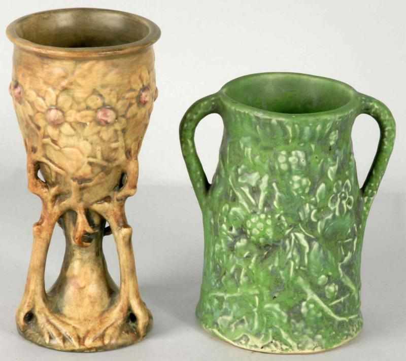 Appraisal: Lot of Weller Vases Description Includes one tall Weller chalice