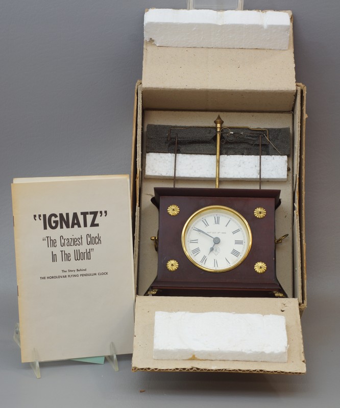 Appraisal: The Horolovar flying Pendulum Clock Ignatz The Craziest Clock in