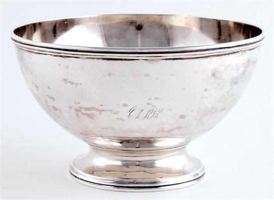 Appraisal: Southern coin silver centerbowl Gregg Hayden Co Charleston South Carolina