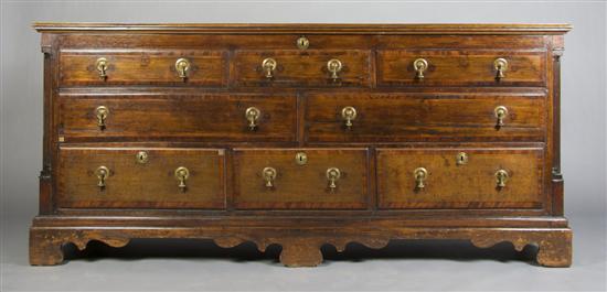 Appraisal: An English Oak Mule Chest Height x width x depth