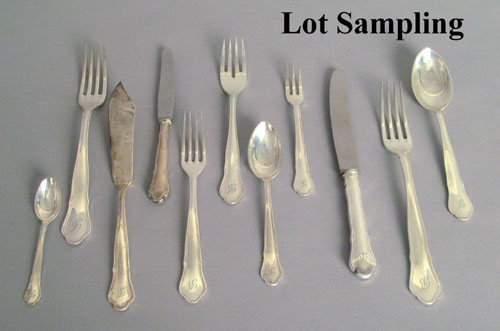 Appraisal: silver flatware service ozt