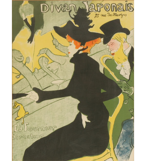 Appraisal: Two vintage Henri de Toulouse-Lautrec offset and lithographic poster prints