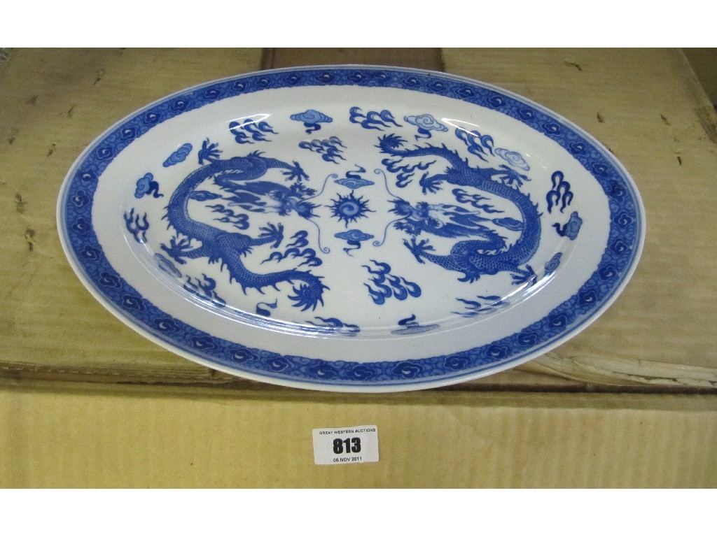 Appraisal: Modern Chinese blue and white dinner set