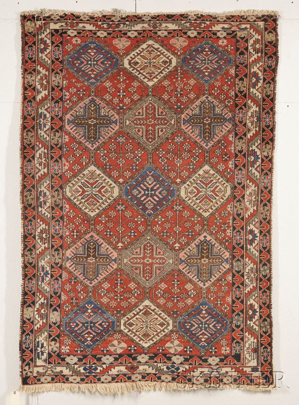 Appraisal: Bahktiari Rug West Persia early th century even wear to