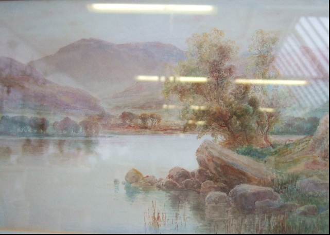 Appraisal: A group of three th th century watercolours including a