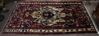 Appraisal: Persian Bakhtiari carpet Persian Bakhtiari carpet ' x '