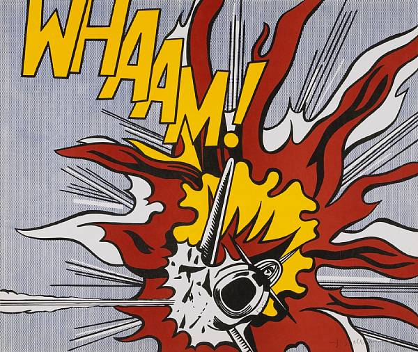 Appraisal: After Roy Lichtenstein Whaam C App Offset lithograph printed in