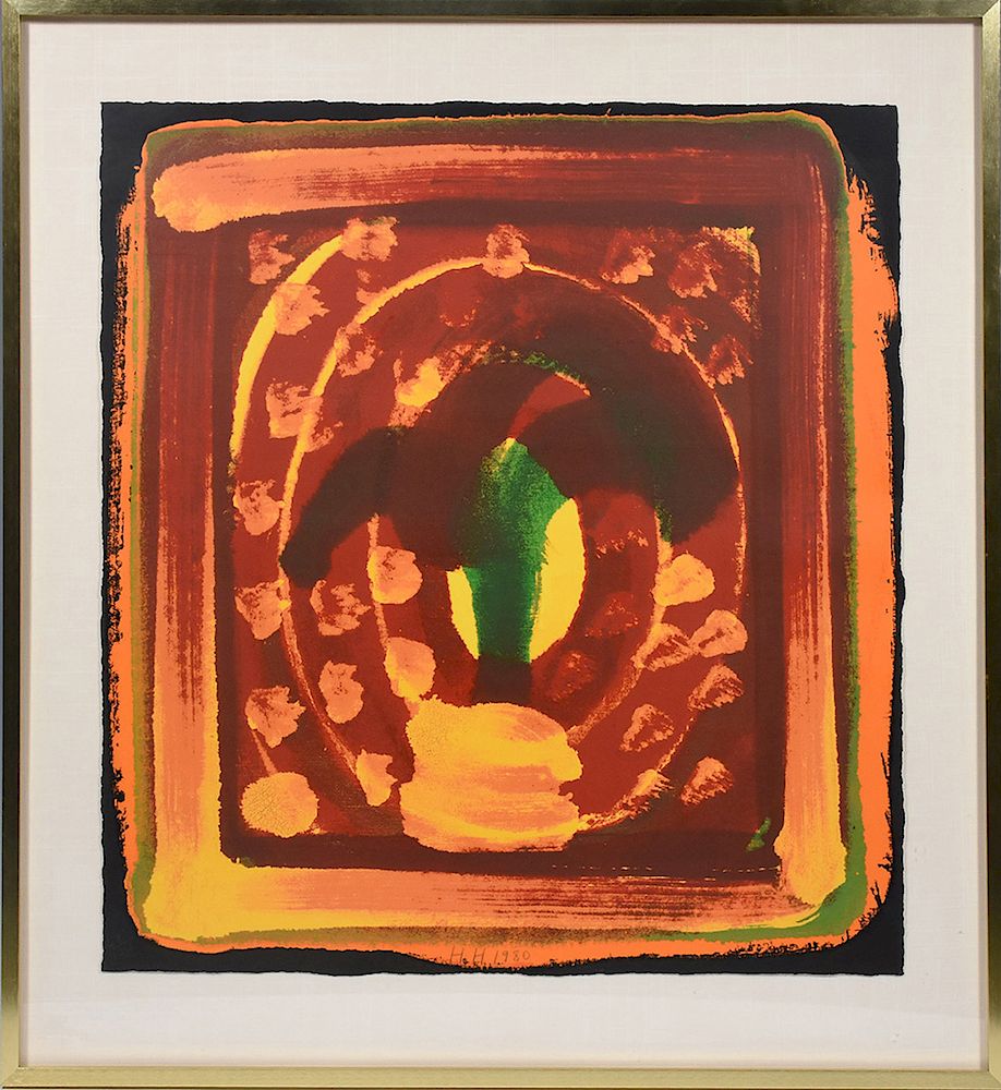 Appraisal: Howard Eliot Hodgkin Br Am - lithograph hand colored on