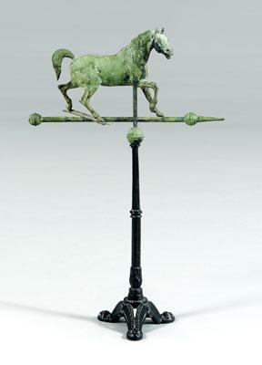 Appraisal: Horse weathervane molded copper and zinc probably late th early