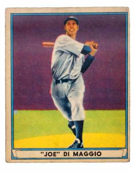 Appraisal: Play Ball No Joe DiMaggio Baseball Card Made by Gum'Inc