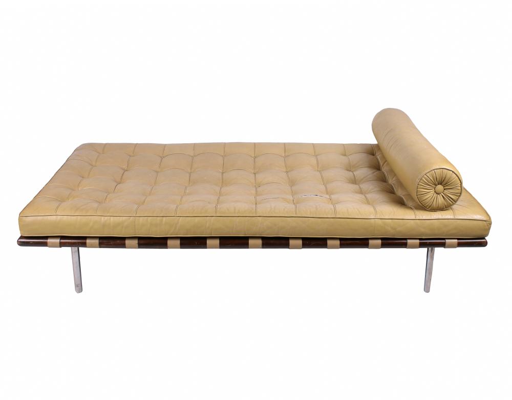 Appraisal: MIES VAN DER ROHE FOR KNOLL BARCELONA DAY BEDwith Knoll