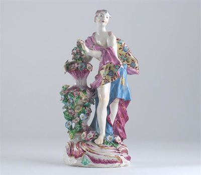 Appraisal: A Bow figure of Spring personified as a maiden picking