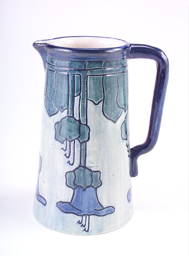 Appraisal: NEWCOMB COLLEGE Early pitcher carved and painted by Sarah Bloom