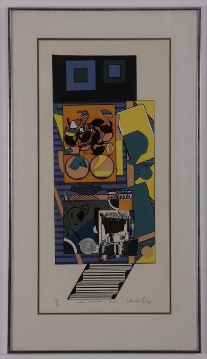 Appraisal: EDUARDO PAOLOZZI - TAFEL Serigraph on paper x in numbered