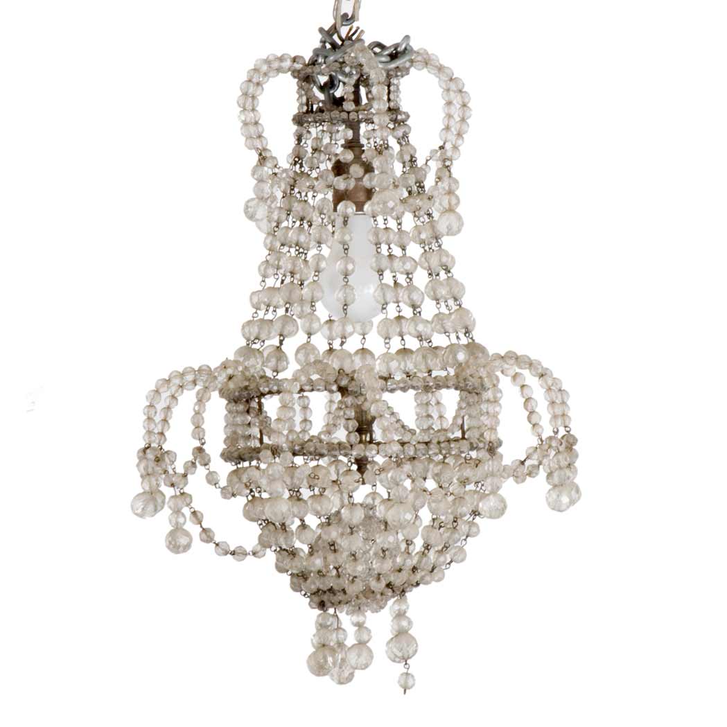 Appraisal: Regency Style Glass Hall Light Height inches