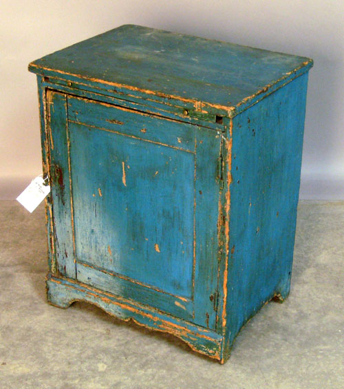 Appraisal: Painted pine cabinet th c h w