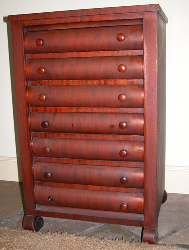 Appraisal: Title Mahogany Drawer Sheet Music Stand with wood knobs and