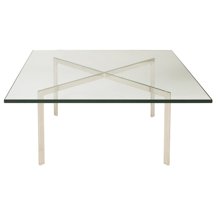 Appraisal: Ludwig Mies van der Rohe Barcelona table by Knoll designed