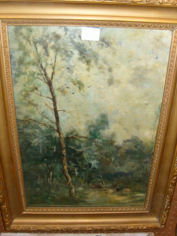 Appraisal: A late th century oil painting on board in the