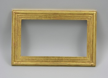 Appraisal: An American Stepped Gilt Frame A wide brightly gilt with