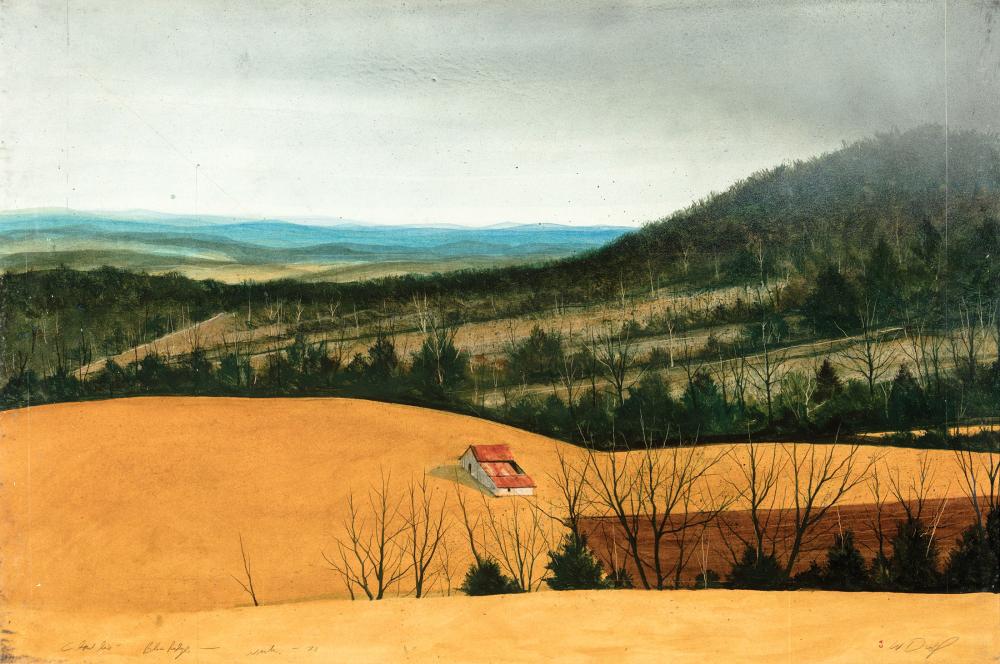 Appraisal: William Dunlap American Mississippi b Cloud Line Blue Ridge Winter