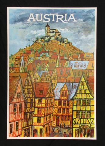 Appraisal: A vintage early s travel poster Austria artist Earl Thollander