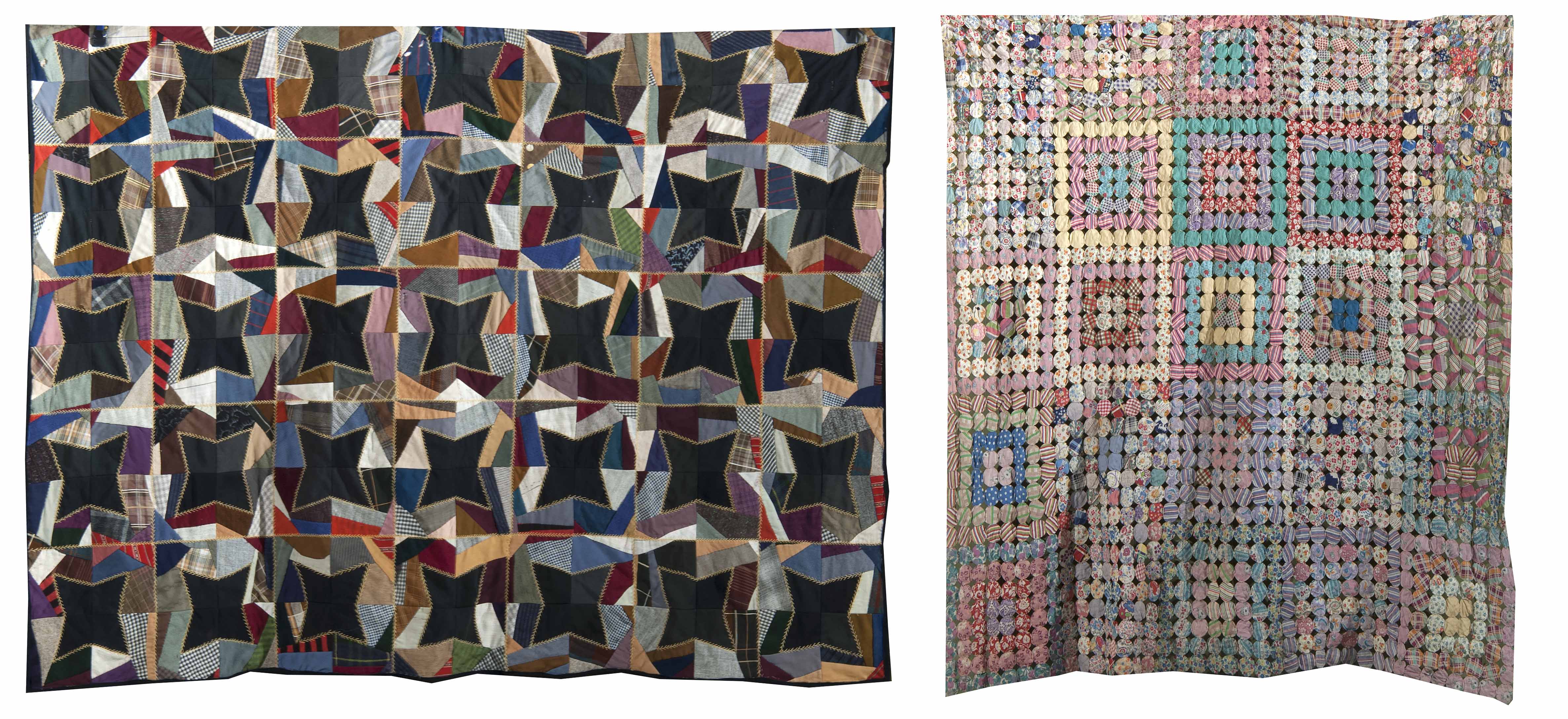 Appraisal: TWO LATE TH CENTURY QUILTS ' x ' and '