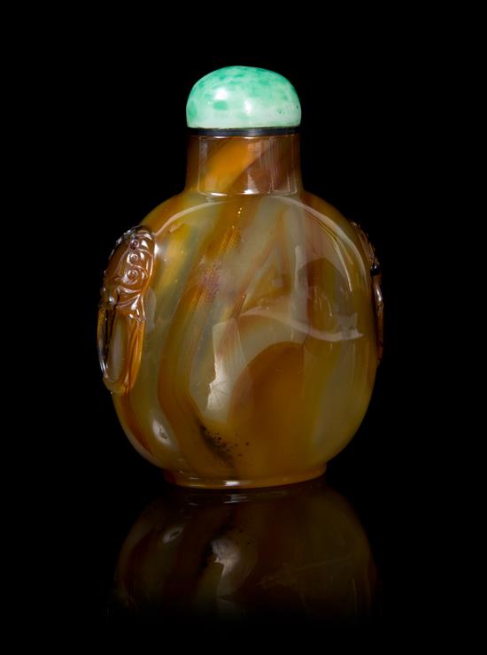 Appraisal: Sale Lot A Banded Agate Snuff Bottle likely th th