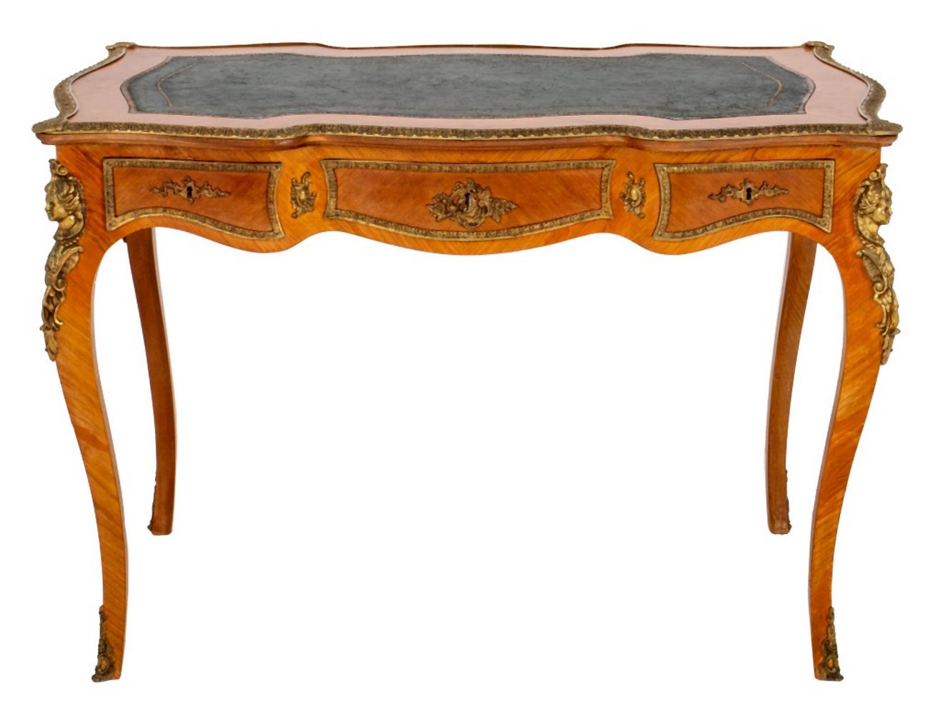 Appraisal: FRENCH LOUIS XV STYLE WRITING DESK BUREAU PLAT French Louis