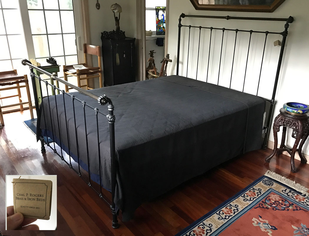 Appraisal: CHAS P ROGERS BRASS AND IRON BED Original full size