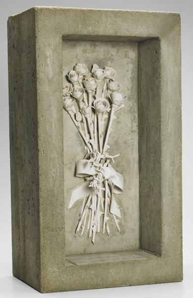 Appraisal: SUSAN WECHSLER Porcelain and concrete sculpture In Memory Provenance Collection