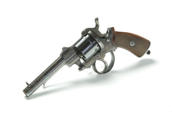 Appraisal: PINFIRE REVOLVER Belgium mid- th century with proofmarks caliber -shot