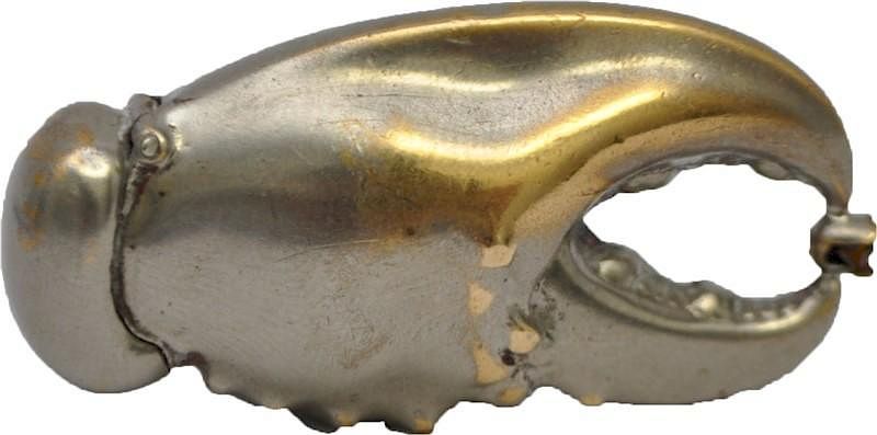 Appraisal: ANTIQUE FIGURAL LOBSTER CLAW MATCH SAFE VESTA CASE An antique