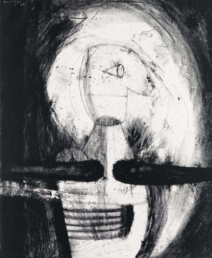 Appraisal: RUFINO TAMAYO Perfil de un Hombre Lithograph x mm x