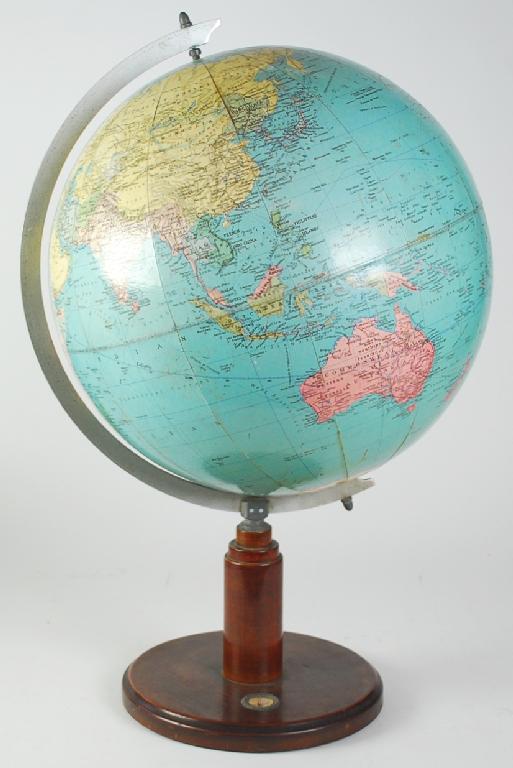 Appraisal: PHILLIPS STANDARD TERRESTRIAL GLOBE formed with colour printed paper gores