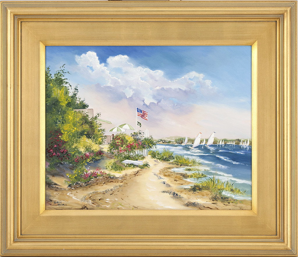 Appraisal: DEBBIE HEARLEAmerican ContemporaryPleasant Bay Regatta Signed lower left Debbie Hearle