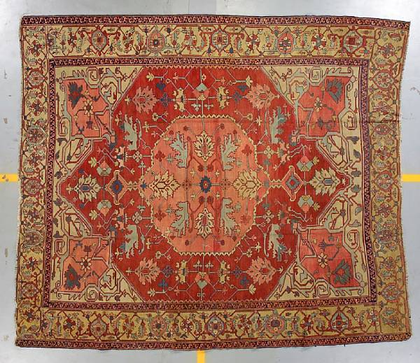 Appraisal: A Serapi carpet Northwest Persia late th century size approximately