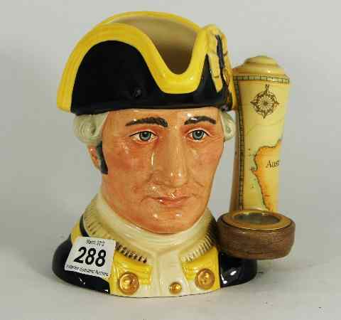 Appraisal: Royal Doulton Large Character Jug Captain James Cook D Limited