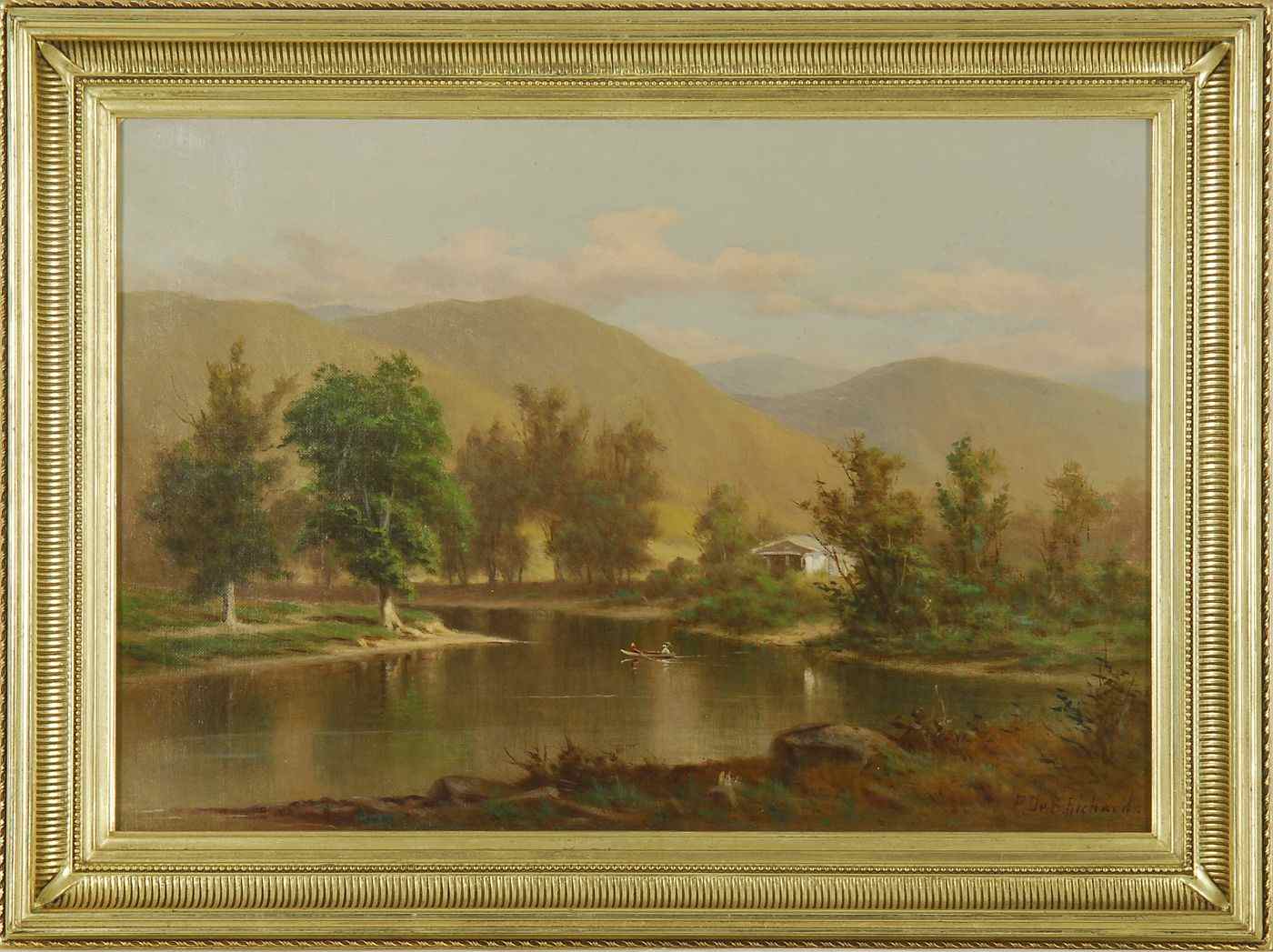 Appraisal: FREDERICK DEBOURG RICHARDSAmerican - Lake and mountains Signed lower right