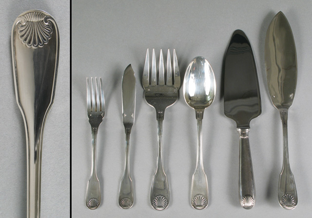 Appraisal: FRENCH CHRISTOFLE SILVER PLATE FLATWARE SET pieces in the Vendome