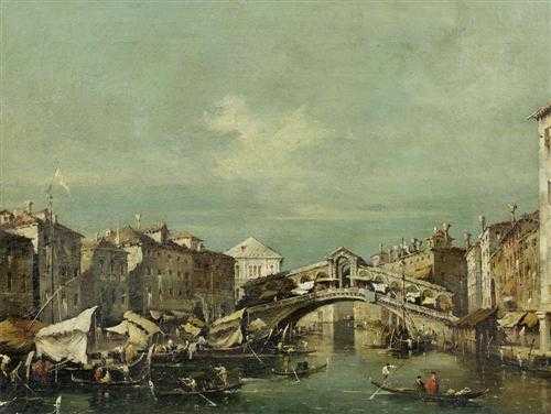 Appraisal: GUARDI FRANCESCO Venice Follower of View of Venice Oil on