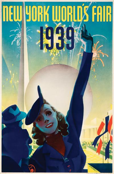 Appraisal: STAEHLE Albert - NEW YORK WORLD FAIR lithograph in colours