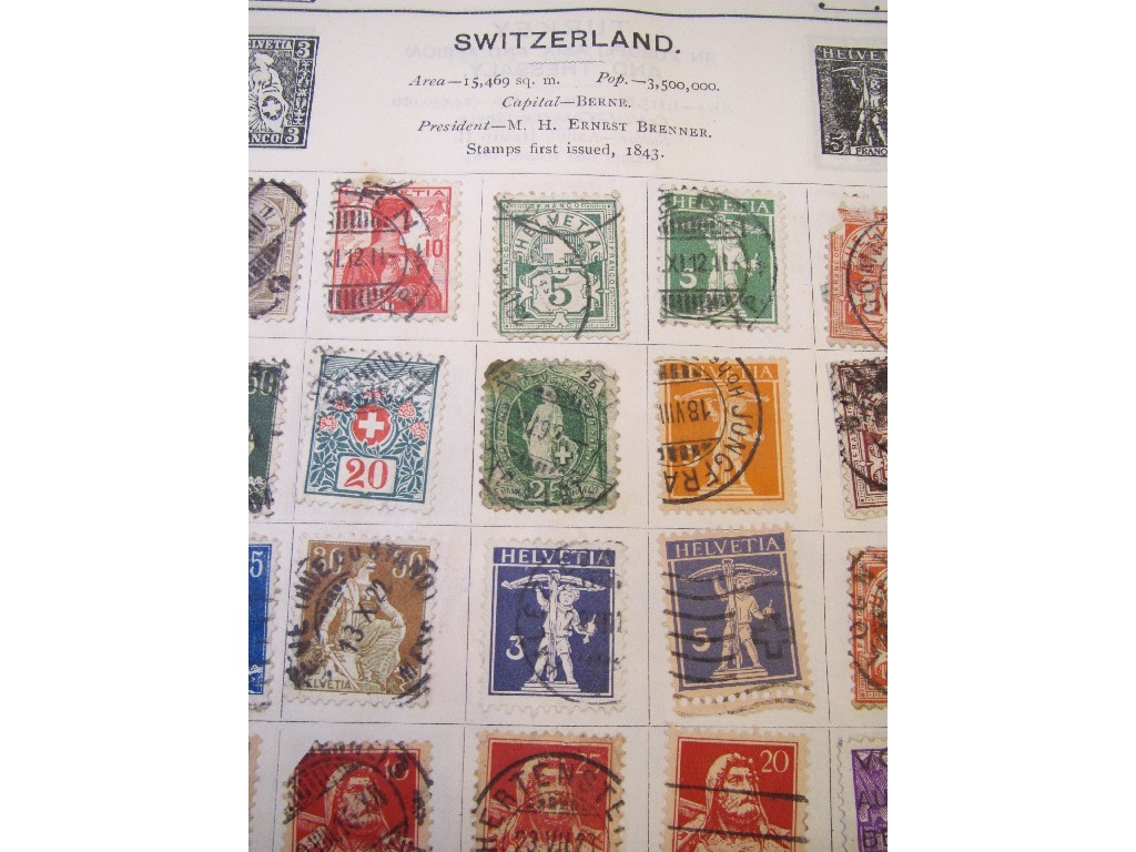 Appraisal: Box of stamped letters and an album of stamps