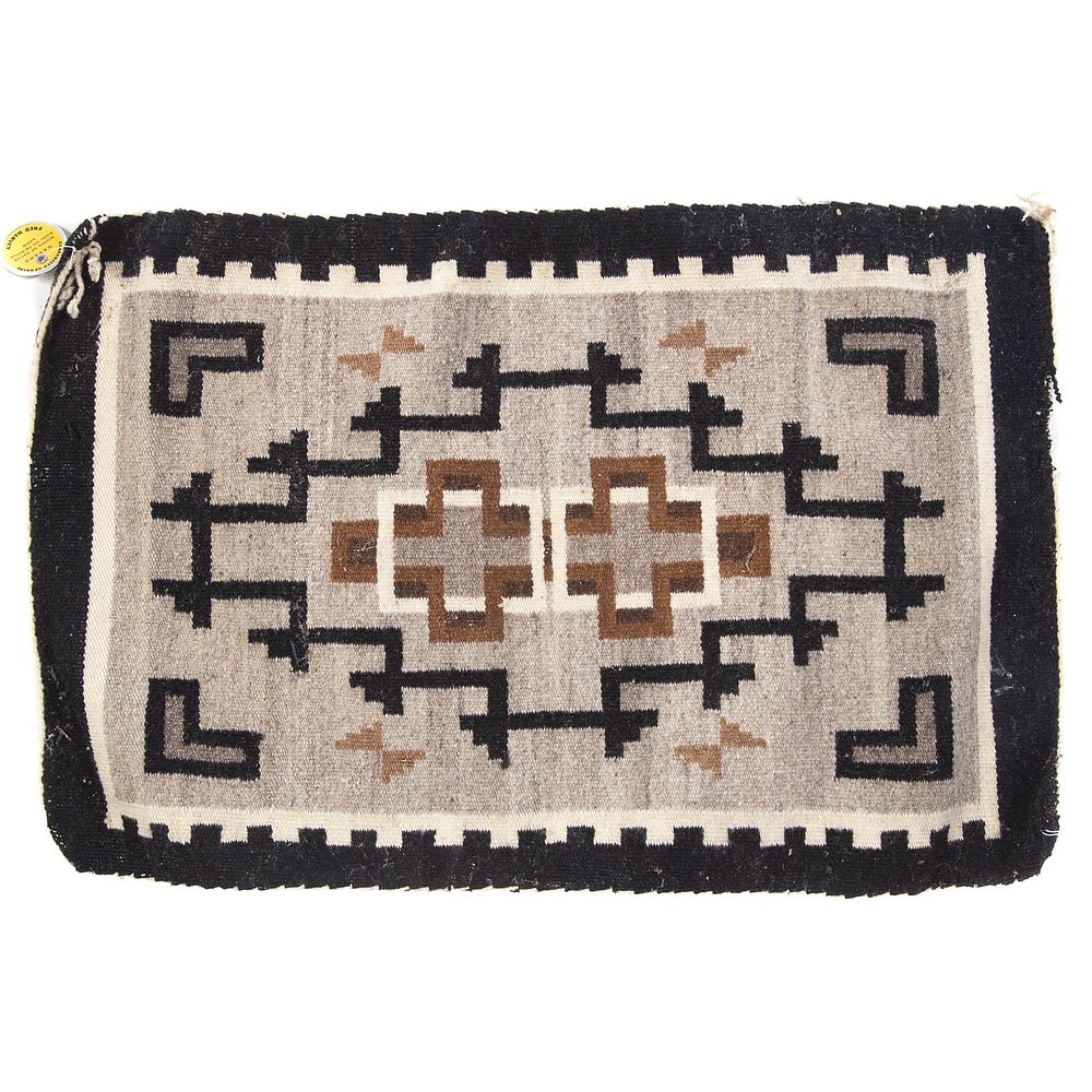 Appraisal: Navajo Two Grey Hills Rug by Nellie Johns x in