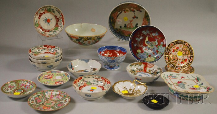 Appraisal: Fifteen Pieces of Asian Decorated Porcelain Tableware along with a