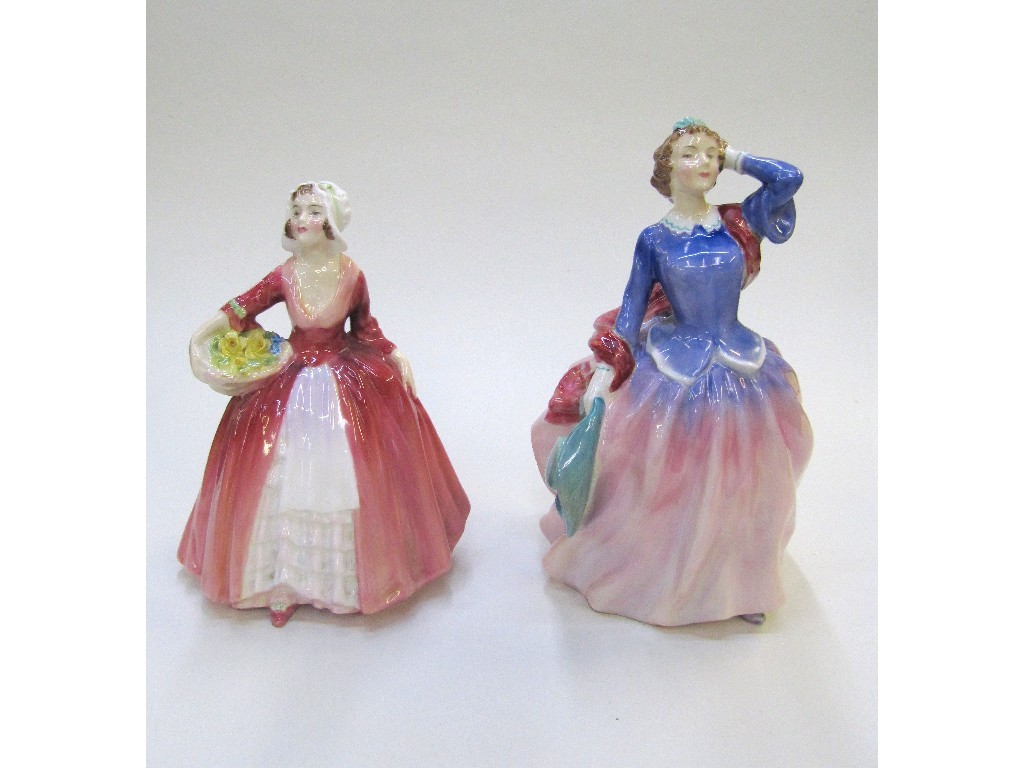 Appraisal: Two Royal Doulton ladies including 'Janet' HN and 'Blithe Morning'