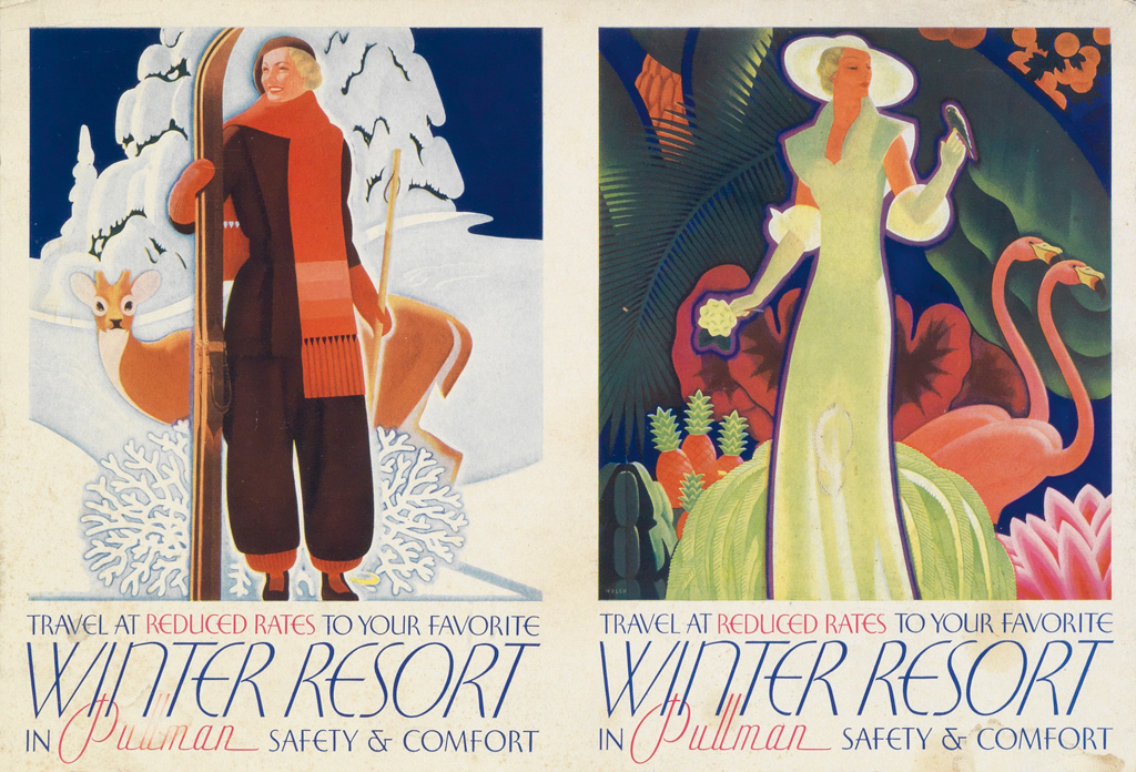 Appraisal: WILLIAM WELSH - WINTER RESORT IN PULLMAN Circa x inches